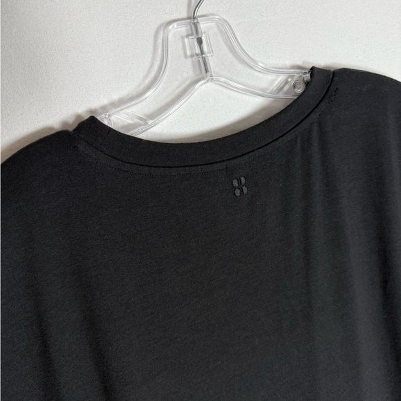 SWEATY BETTY Knot Front Midi Dress size 12 black - Picture 5 of 9